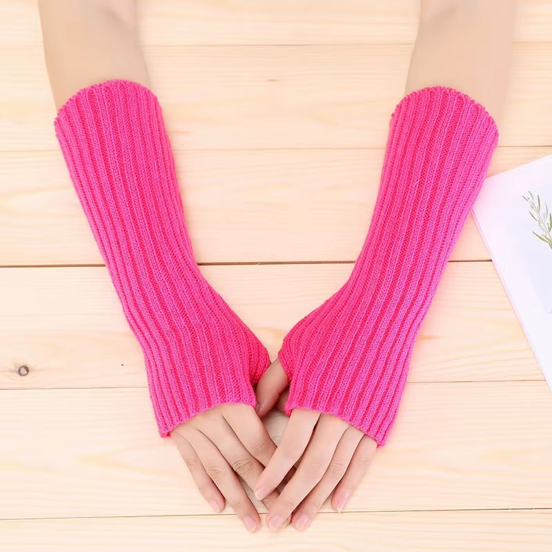 Fingerless Gloves Arm Warmers