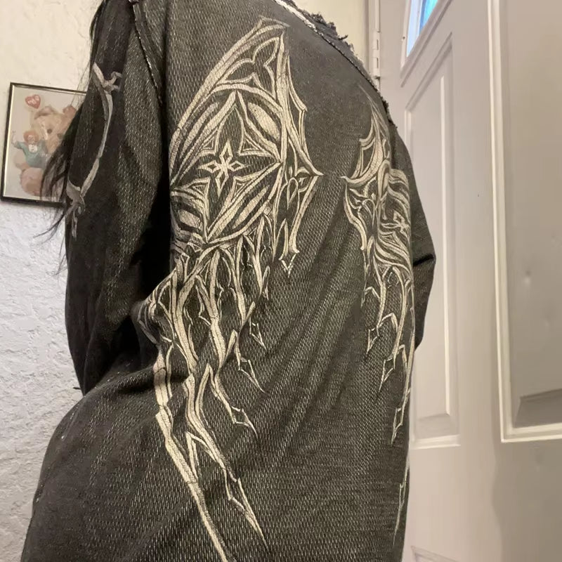 Cross Print T-Shirt 