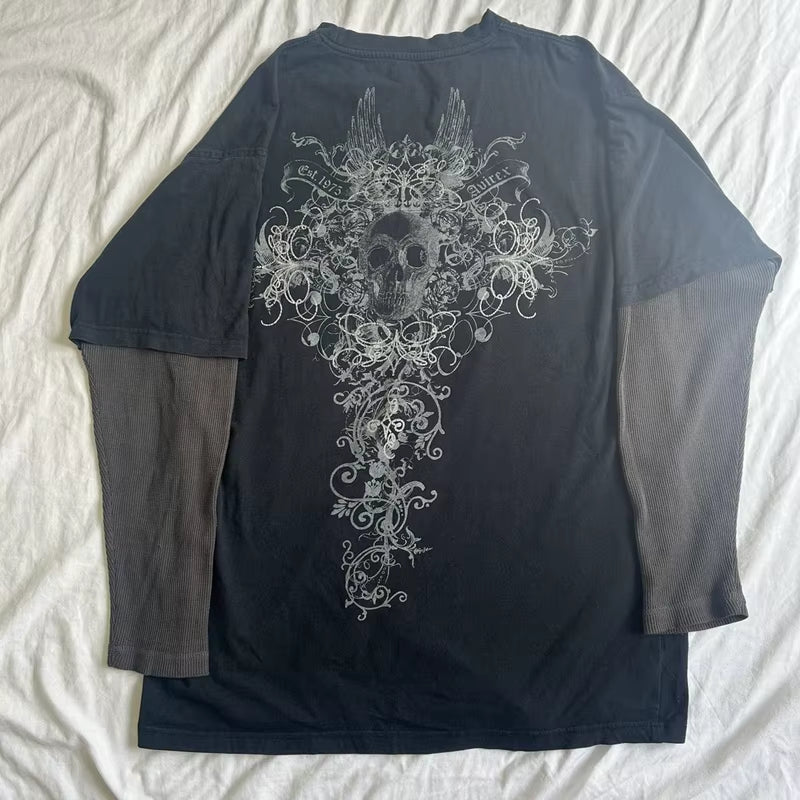 Cross Print T-Shirt 