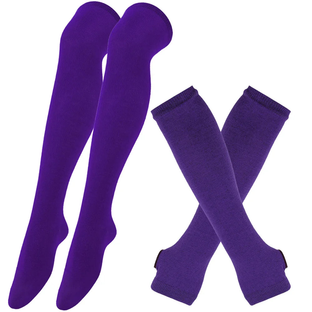 Striped Stocking Women over Knee Socks 