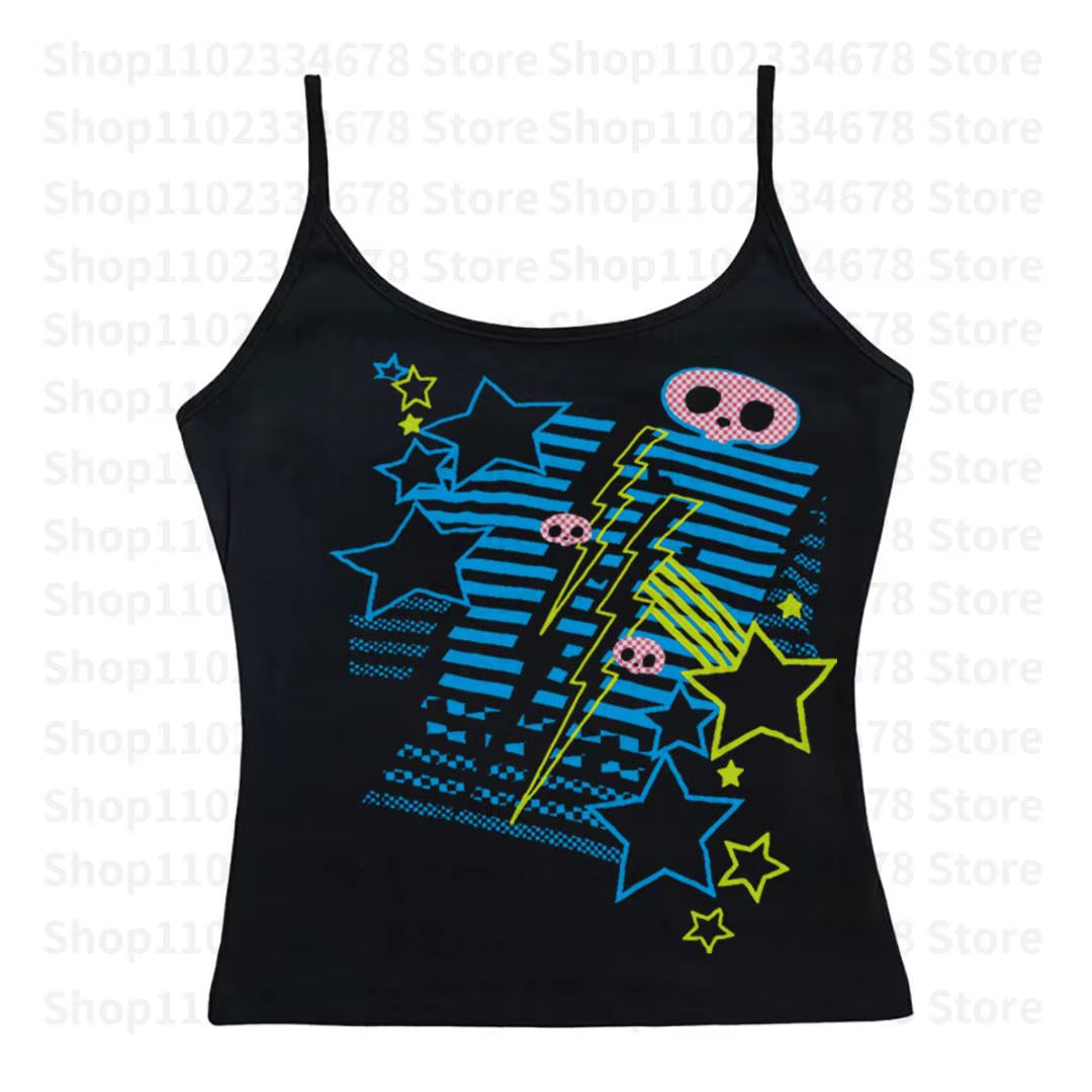 Elevate Your Style with the Y2K Goth Emo Girl Crop Top - Vintage Aesthetic Letter Print Tee for Trendy Streetwear