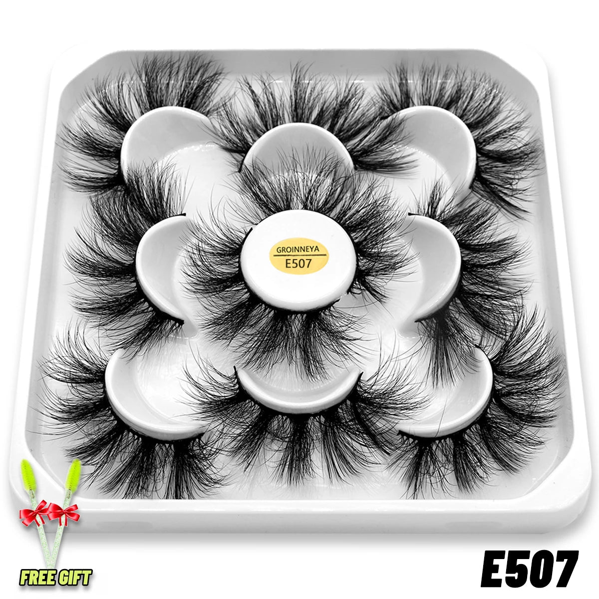 Lashes 2/5 Pairs Faux Mink Eyelashes False Eyelashes Fluffy
