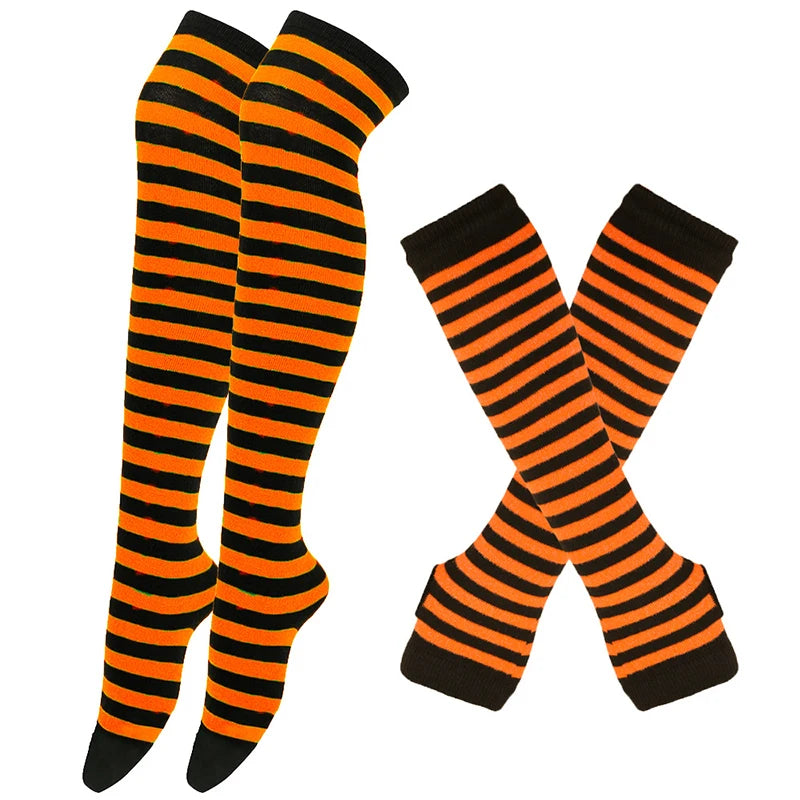 Striped Stocking Women over Knee Socks 
