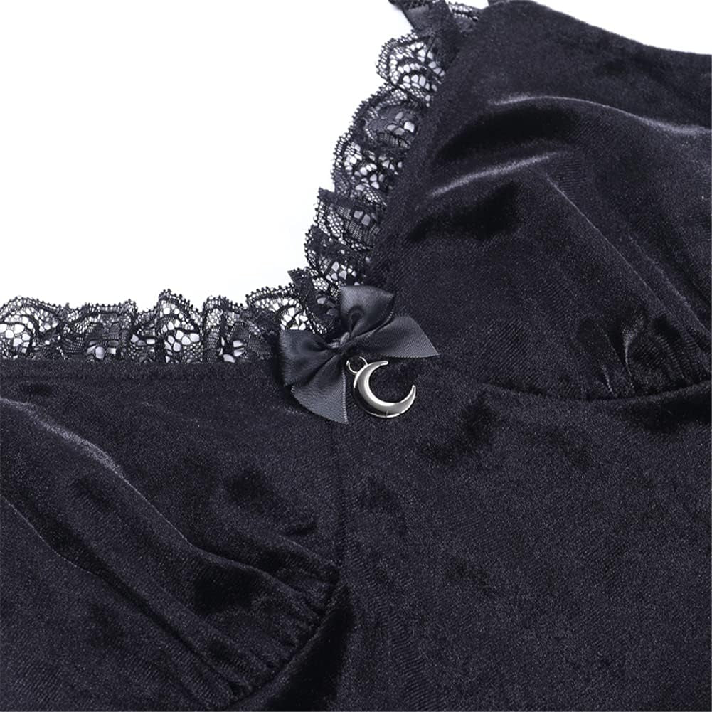 Gothic Clothes Dress Lace Mini Sleeveless 