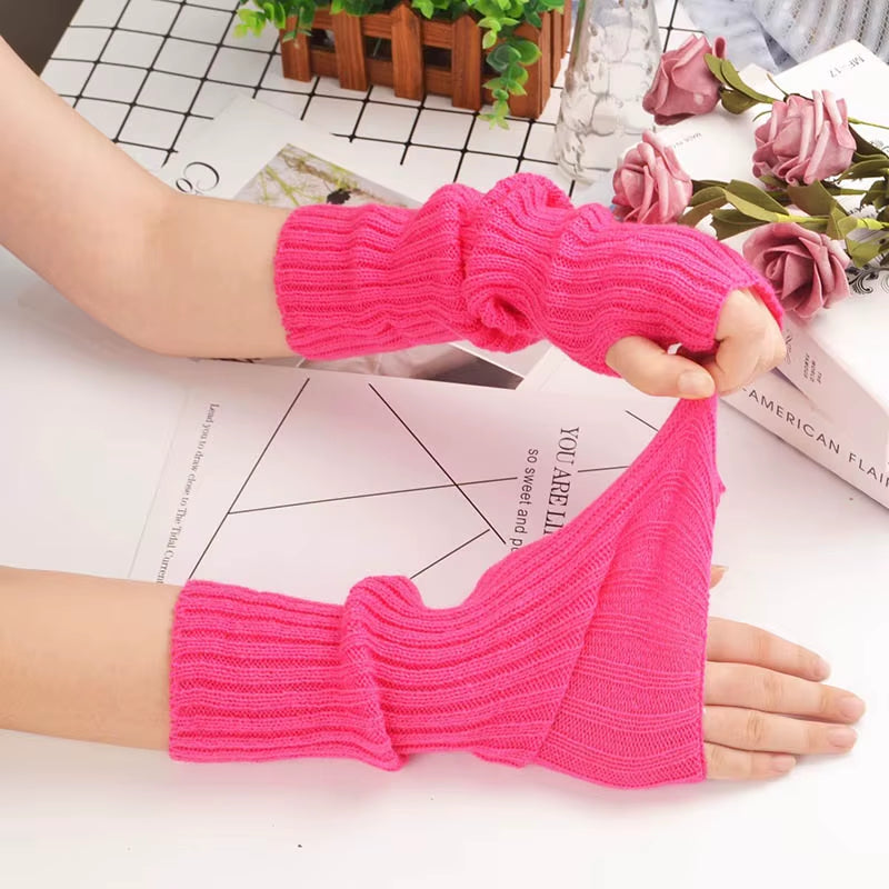 Fingerless Gloves Arm Warmers