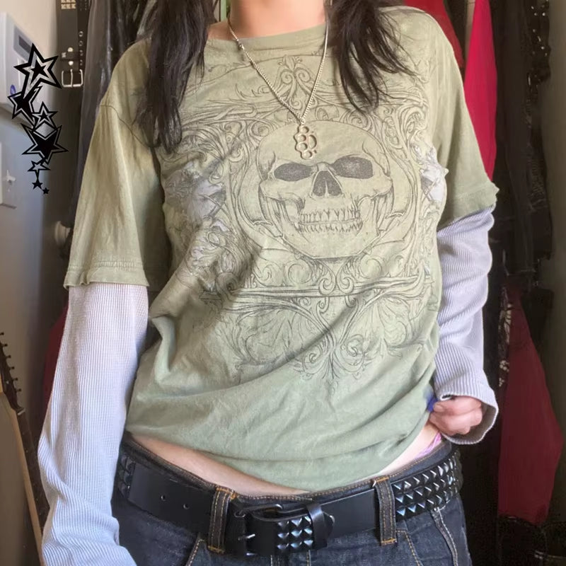 Cross Print T-Shirt 