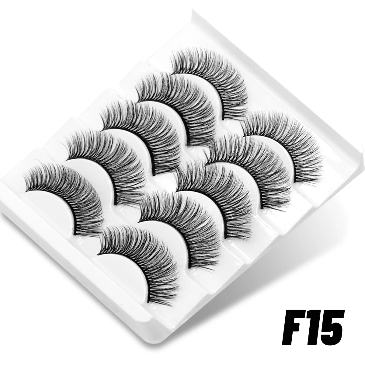 Lashes 2/5 Pairs Faux Mink Eyelashes False Eyelashes Fluffy