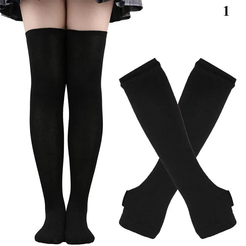 Striped Stocking Women over Knee Socks 