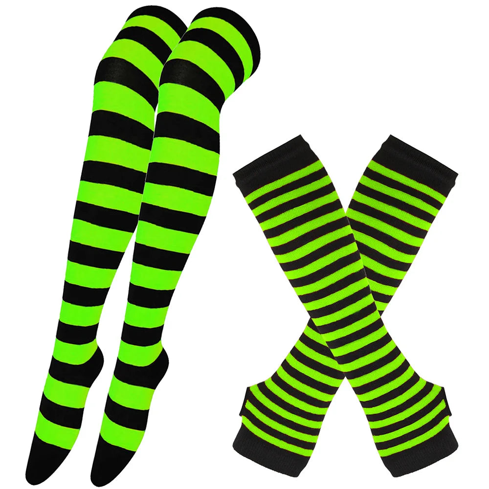 Striped Stocking Women over Knee Socks 