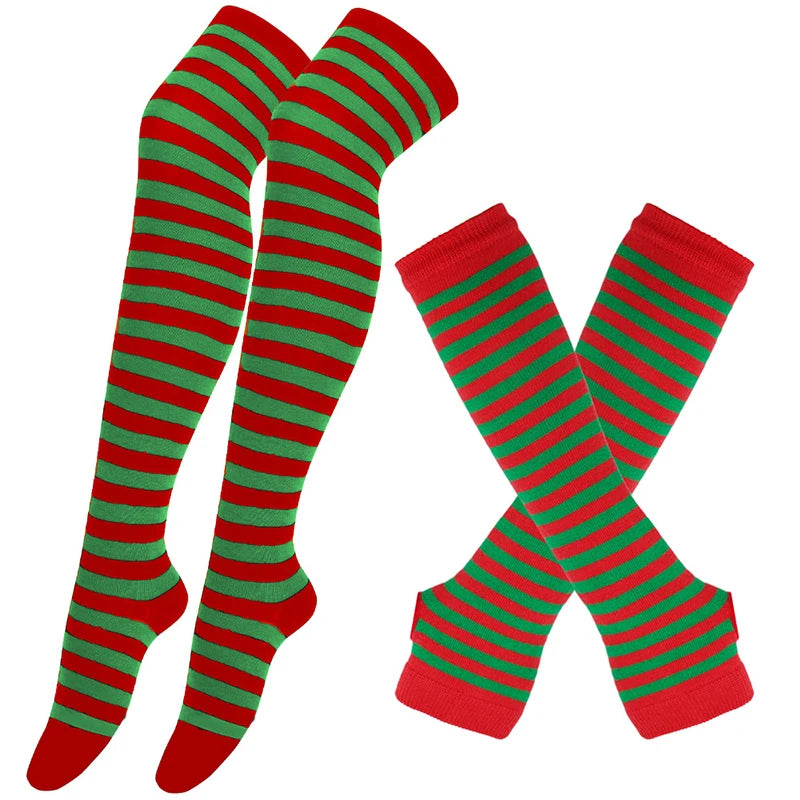 Striped Stocking Women over Knee Socks 