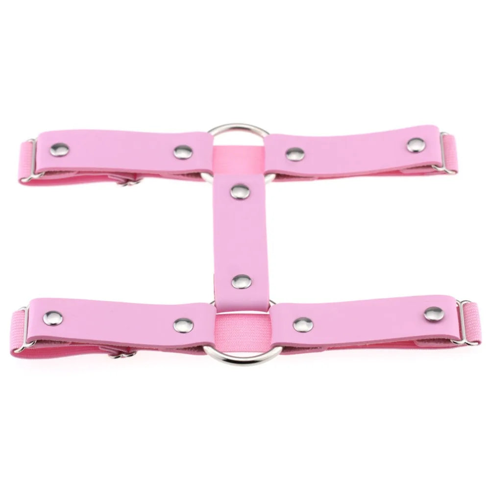 Sexy Leg Garter Wraps for Raves Goth Leg Chain Adjustable