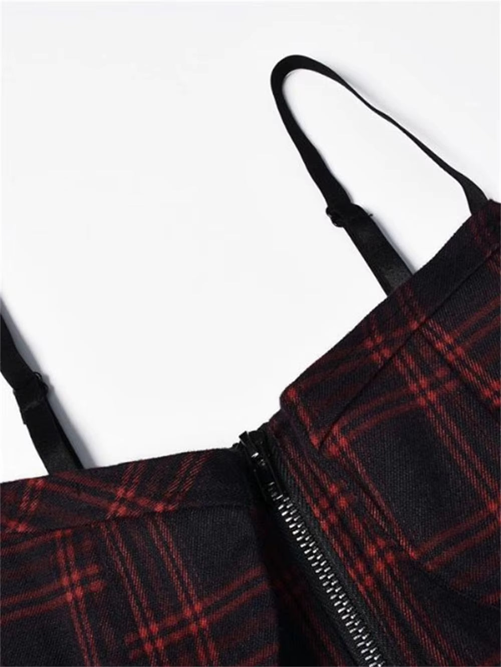 Plaid Dress Pleated Mini 