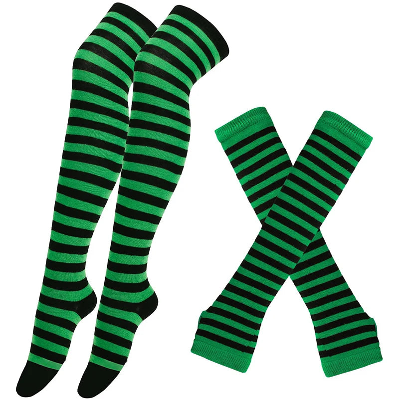 Striped Stocking Women over Knee Socks 