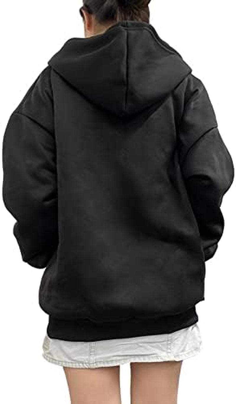 Y2K Vintage Zip up Hoodies Long Sleeve