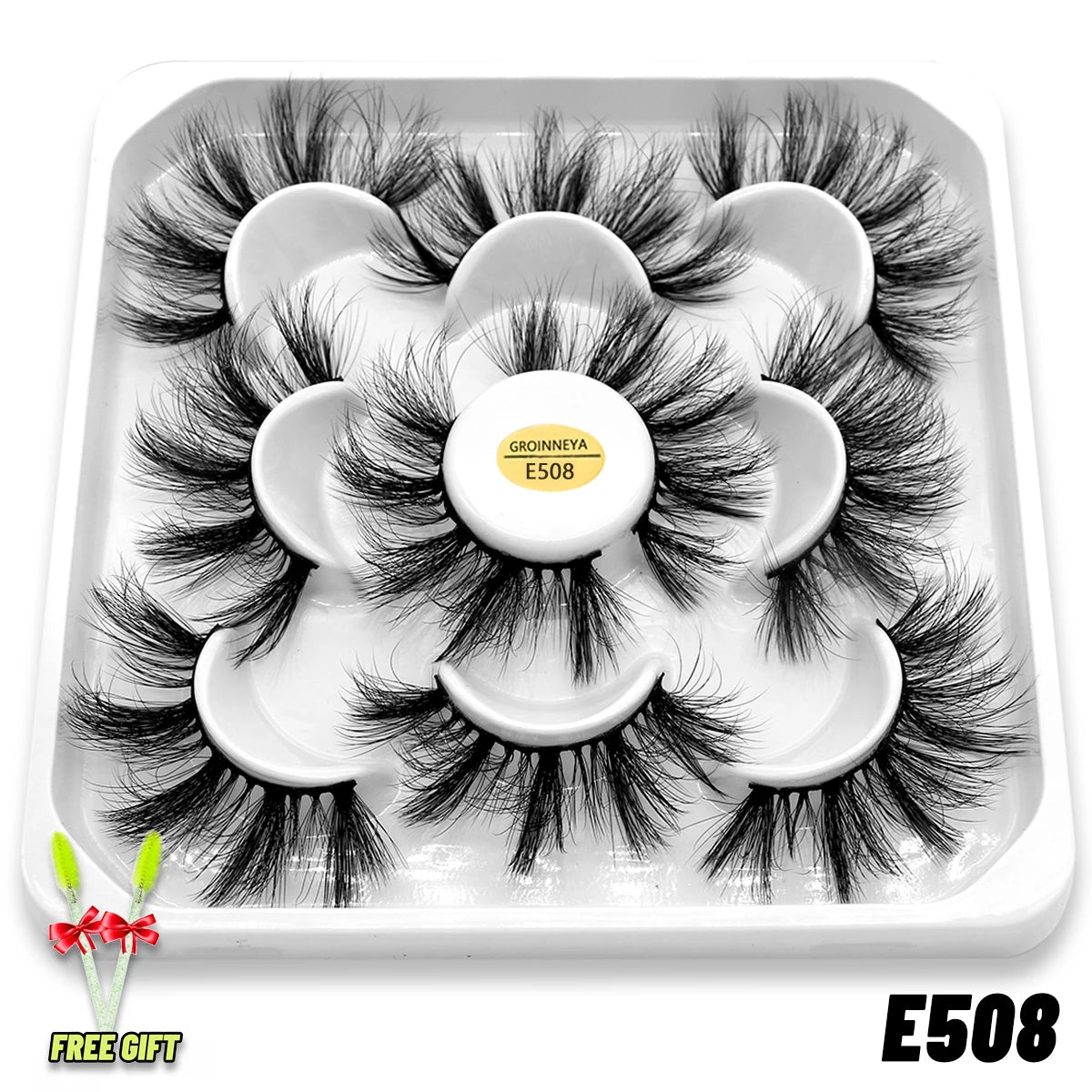 Lashes 2/5 Pairs Faux Mink Eyelashes False Eyelashes Fluffy