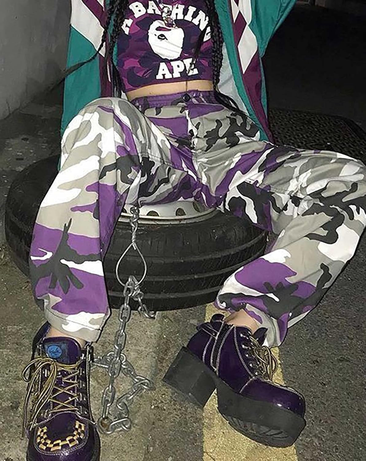Women'S Camo Pants Cargo Trousers