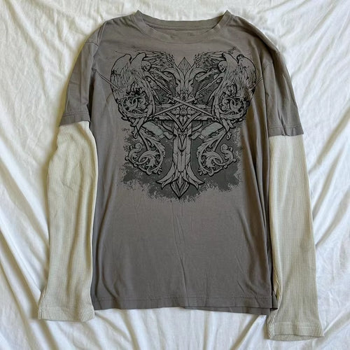Cross Print T-Shirt 
