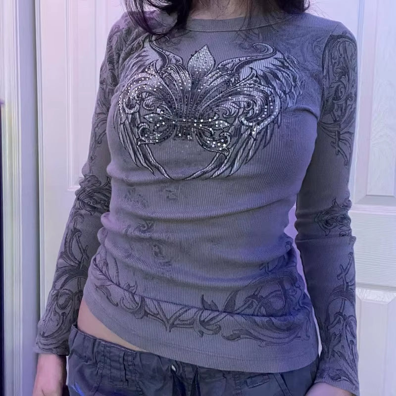 Cross Print T-Shirt 