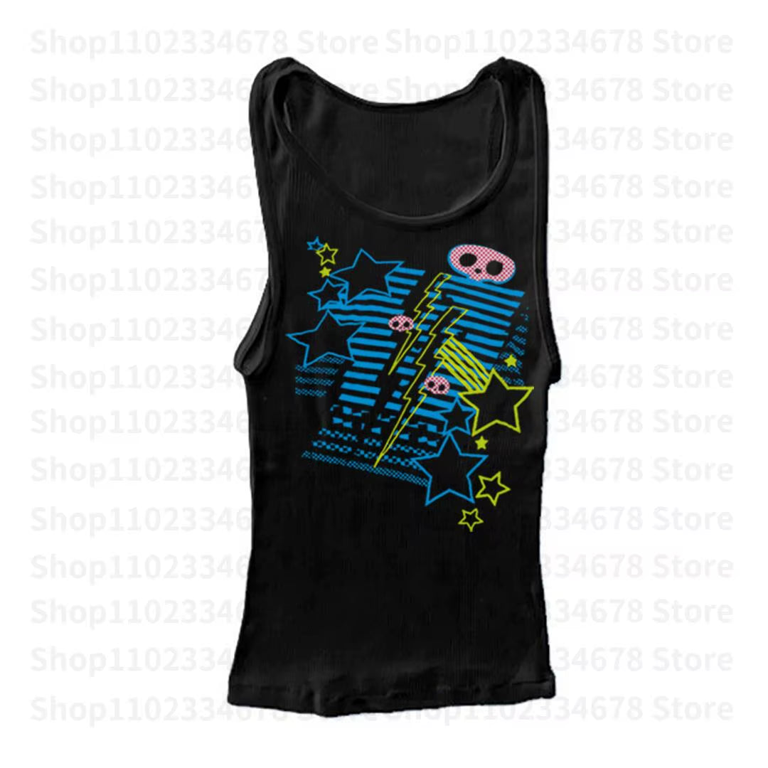Elevate Your Style with the Y2K Goth Emo Girl Crop Top - Vintage Aesthetic Letter Print Tee for Trendy Streetwear