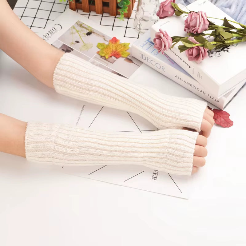 Fingerless Gloves Arm Warmers