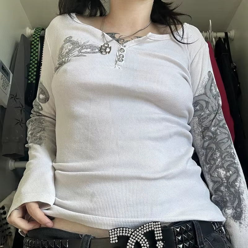 Cross Print T-Shirt 