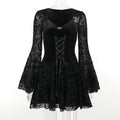Elegant Vintage Mall Gothic Velvet Dresses 