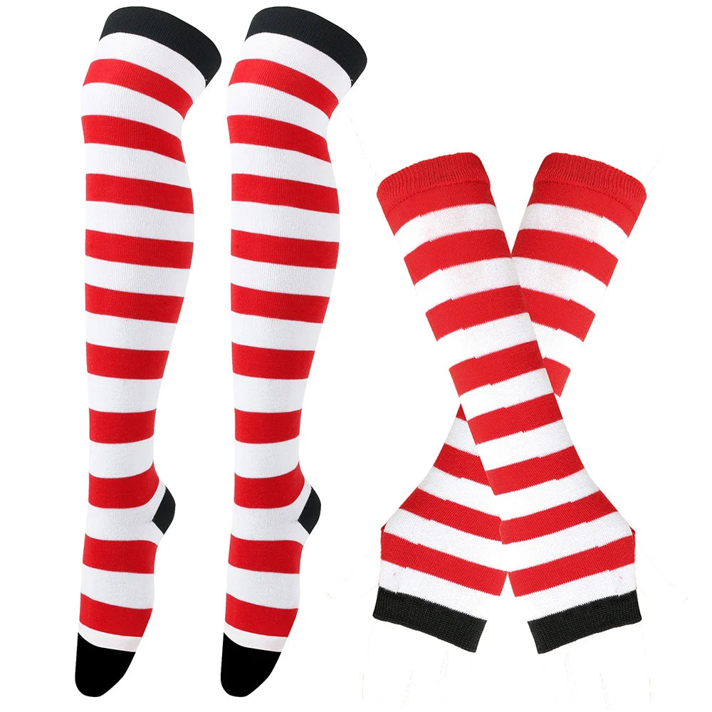 Striped Stocking Women over Knee Socks 