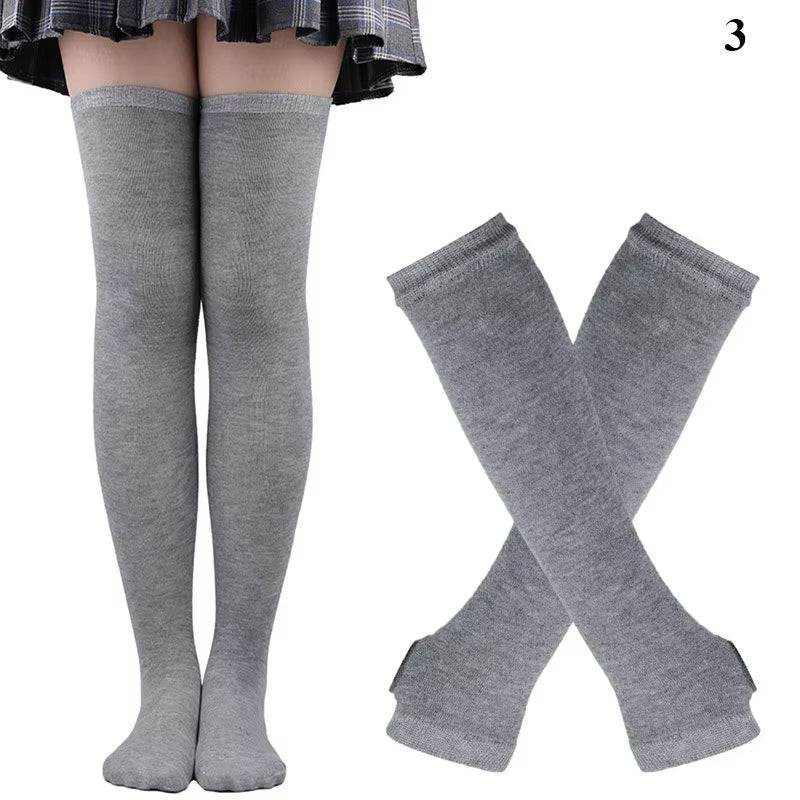 Striped Stocking Women over Knee Socks 