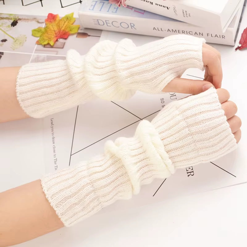 Fingerless Gloves Arm Warmers